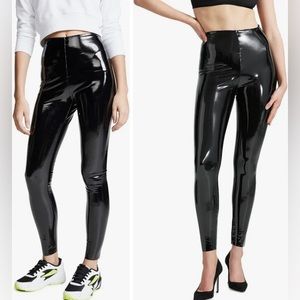 Commando Faux Patent Leather Leggings, size SP NWT
